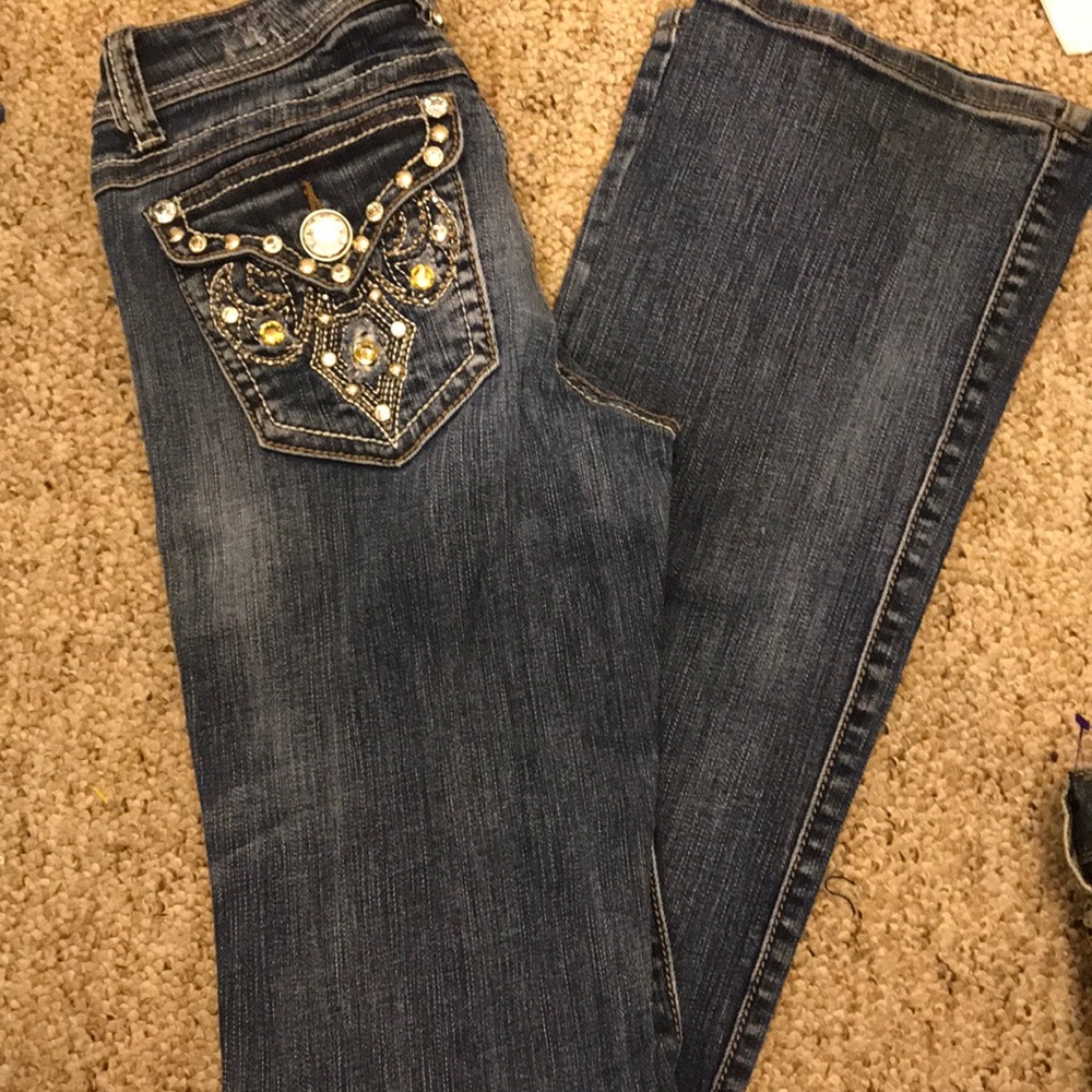 L. A. Idol Jeans Mega Bling, Bling! Size 1